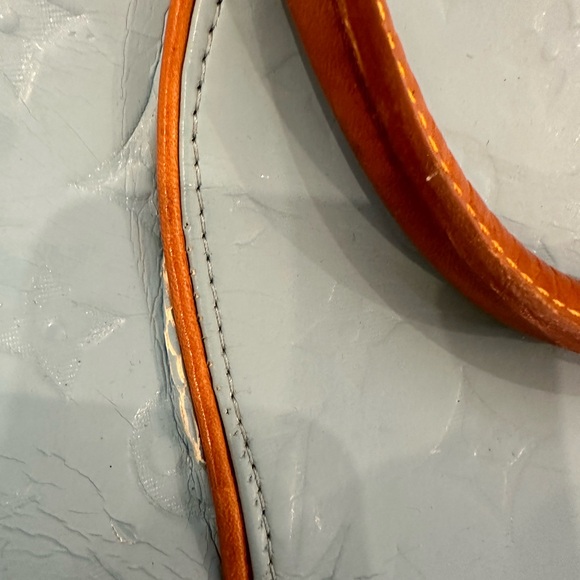 Patent leather blue vintage Louis Vuitton shoulder bag. Authentic - Picture 11 of 16